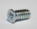 Eurowkręt 6,3x13/8 z łbem stozkowym 8mm PZ2 ocynk biały