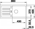 BLANCO 524233 zlewozmywak FAVUM XL 6 S antracyt bez korka automat. SILGRANIT