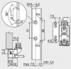 BLUM 20K4A01A02 Aventos HK-S mocowanie frontu, alu, L