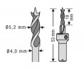 SPAX wiertło 5,2mm