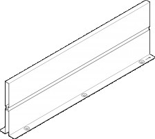 BLUM Z46L570S ścianka działowa Intivo 600 jedwabiście biały