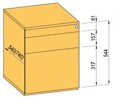 K-BBP kontener TipAer komplet 540 mm typ 5/wer. 9