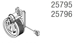 HAWA 25814 Concepta 25/50 Wciągarka do drzwi, czarny plastik