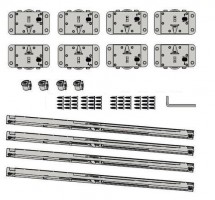 StrongLine Linio komplet okuć do 3 skrzydeł z tłumieniem 40kg