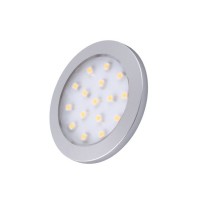 Reflektor LED Orbit 1,5W, 12V, 16 diod LED, kolor aluminium ciepły biały