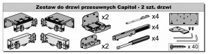 SEVROLL Eden zestaw okuć dla 2 drzwi