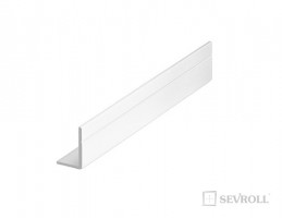 SEVROLL 04054 kątownik Mini 17x11 mm 2,35 m, biały połysk