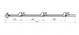 LEHMANN drążek SVS3 +V rysunek 18-2419-010 długość 507mm