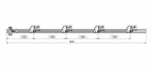 LEHMANN drążek SVS3 +V rysunek 18-2419-020 długość 644mm