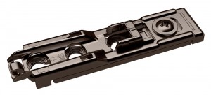 HETTICH 9308077 prowadnik prosty Sensys D=1,5 mm obsydian wkręt