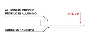 TERNO Magic2 alu podlahový profil 341 2200 mm, stříbrný