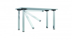 MILADESIGN Noga stołowa G5 ST507U składana 50 mm biała