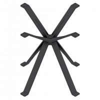 MILADESIGN designowa środkowa noga stołowa z czterema ramionami EX 72080-4 biała