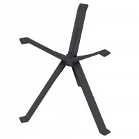 MILADESIGN designowa środkowa noga stołowa trzy ramiona EX 72080-3 srebrna