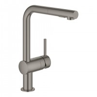 GROHE 30274AL0 Bateria MINTA L  -odpływ szczotkowany Hard Graphite