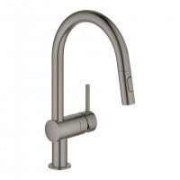 GROHE 32321AL2 Bater. Minta C- wylewka z 2 rodz. strum., szczotk. Hard Graphite