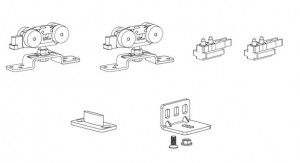 TERNO okucia do drzwi przesuwnych  komplet okuć do 120kg