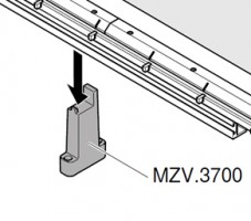 BLUM MZV.3700 wspornik liniału do  MINIPRESS top