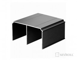 SEVROLL 03222 Gemini tor górny 6m czarny szczotkowany