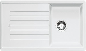 BLANCO 516740 zlewozmywak ZIA 45 SL biały bez korka SILGRANIT PuraDur