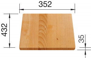 BLANCO 219891 deska do krojenia drewniana do  PLENTA