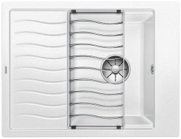 BLANCO 524828 Dřez ELON 45 S bílá SILGRANIT® PuraDur® bez excentru