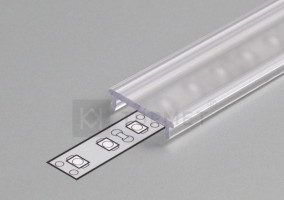 StrongLumio listwa maskująca do LED profili 14 wciskana przeźroczysta 4100mm