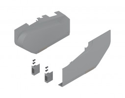 BLUM 21S8020 Aventos HS zaślepki do S-D, jasnoszara