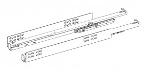 K-HETTICH InnoTech Atira, czołowy, biały, 520/70/176 z relingiem 30kg SiSy