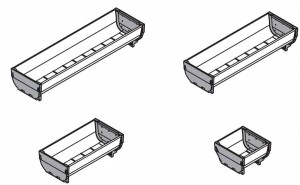 BLUM ZSI.040SI Orga Line puszka 88x352 mm, stal nierdzewna