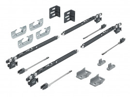 HETTICH 9208511 Zestaw SysLine S na 2 skrzydła SiSy w obu kierunkach