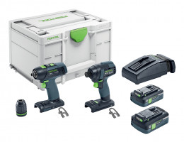 FESTOOL 577244 Zestaw wiertarki i zakrętarki TID 18 HPC 4,0 I-Set T18