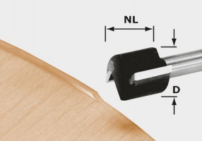 FESTOOL 491666 Frez do wyrównywania HW D 19/16 S8 OFK 700