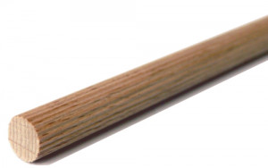 Drążek drewniany z rowkami, średnica 20 mm, długość 1m