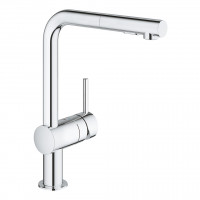 GROHE 30436000 Bateria VENTO L- z podwójną wyciąganą wylewką chrom