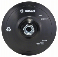 BOSCH 2609256272 Pryžová brusná deska pro úhlové brusky, suchý zip, 125 mm