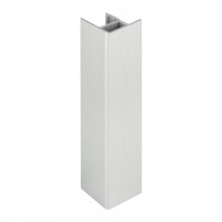 SCILM łącznik narożny/zaślepka 100 mm, szczotkowane aluminium