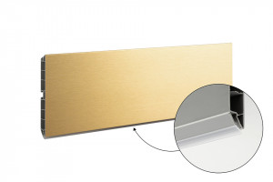 SCILM cokół 120 mm (4 m), złoty szczotkowany