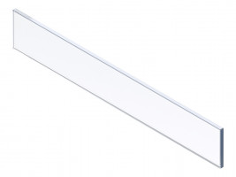BLUM ZE4L458G szklany front niski MERIVOBOX, KB600mm za bok 18/19mm, przezrocz.