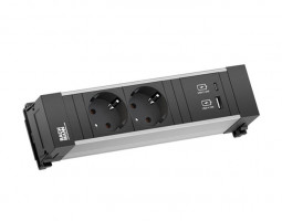 BACHMANN 916.501 listwa zasilająca 3x 230V Schuko + USB A/C