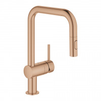 GROHE 32322DL2 Baterie Minta U-výpusť vytahovací sprška kartáčovaný Warm Sunset