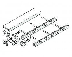 HAWA-24004 Folding Concepta 25 profil dolny  1300mm srebrny