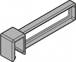 BLUM ZC7U10F0 Ambia-line przegród.wzdłużna reling popr.LBX pure czerń węglo.CS-M