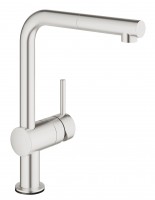 GROHE 31360DC1 Baterie Minta Touch L-výpusť s vytahovacím perlátorem supersteel