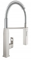 GROHE Bateria kuchenna Eurocube ze sprężyną prysznicową supersteel 31395DC0