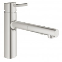 GROHE Bateria kuchenna Concetto wyciągany wąż natryskowy supersteel 30273DC1