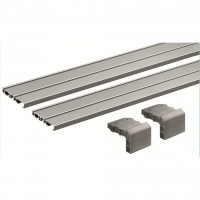 HETTICH 9227245 SlideLine M 2-torowy profil jezdny 2500 mm