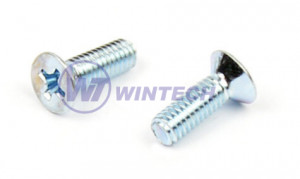 StrongFix Šroub DIN 965 łeb wpuszczany PH M4 x 10 ocynk biały