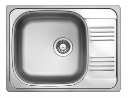 StrongSinks S1 Zlew Odra stal nierdzewna 652x503 z odpłwem, montaż od góry