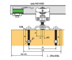 S-S40H komplet okuć (H40HARD)